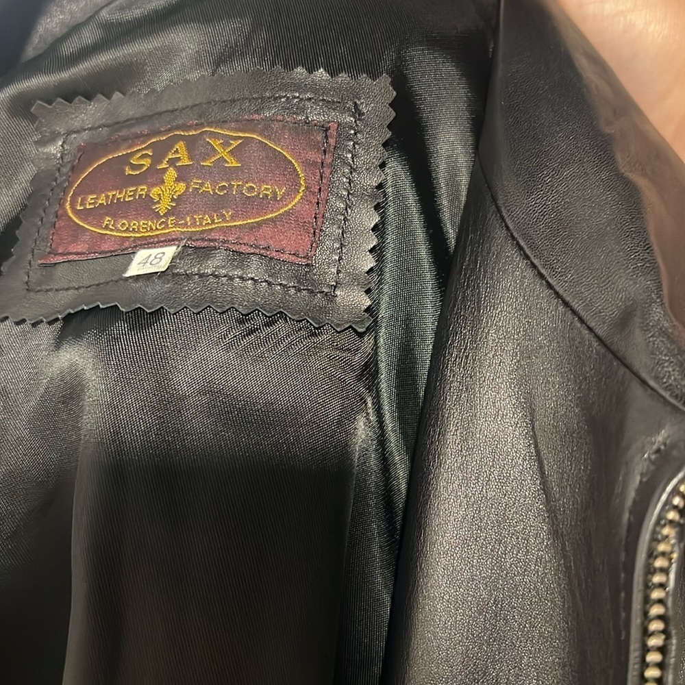 Sax Leather Factory, Florence Italy Women’s Black - Picture 12 of 12
